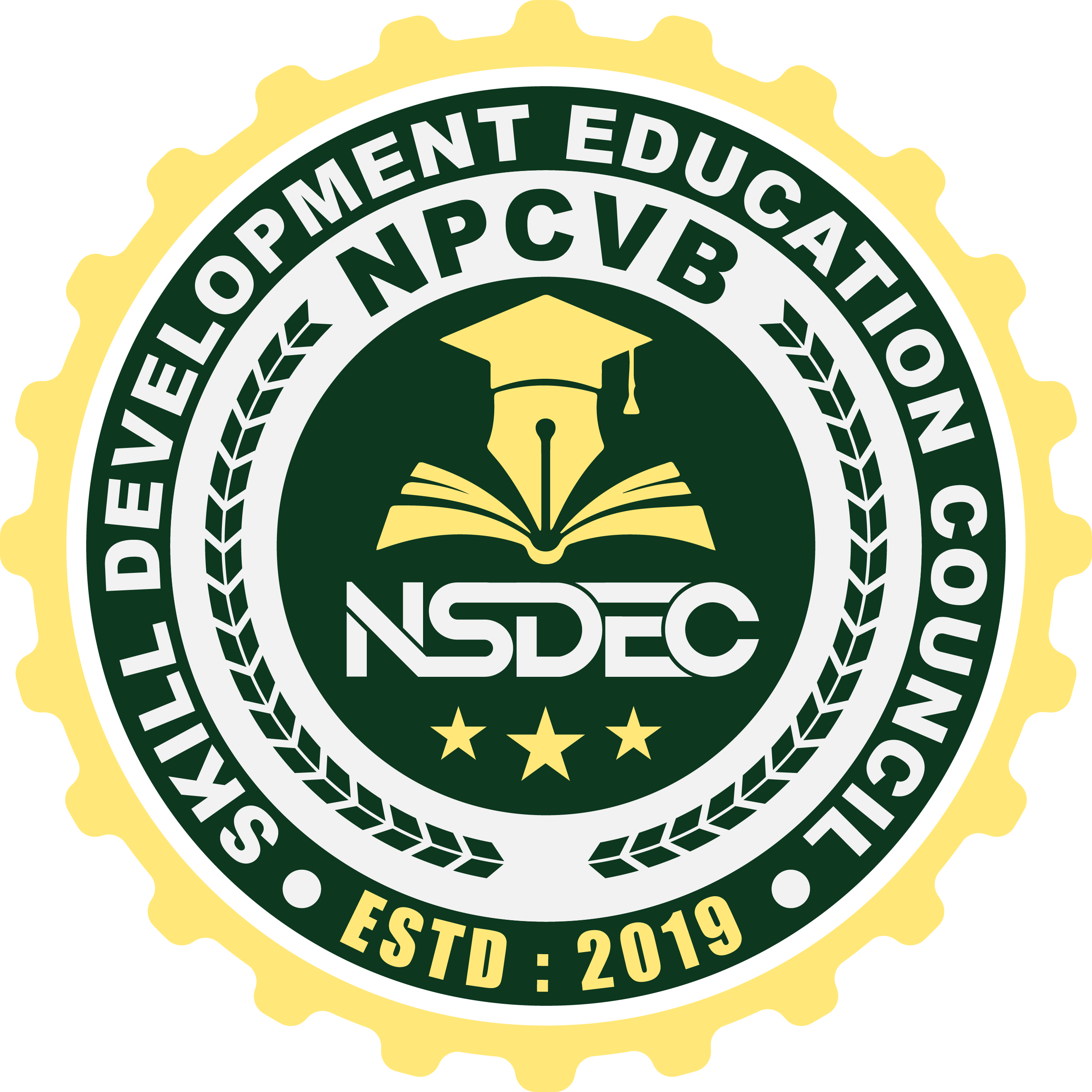 NPCVB Skill Development Education Council logo, Free Computer Franchise